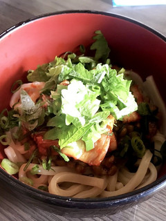 レンチン納豆キムチうどん-レシピのメイン写真