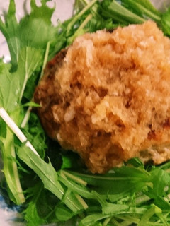 水菜の巣籠もり豆腐おろしハンバーグ-レシピのメイン写真