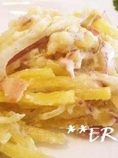 さつまいもとベーコンのチーズ焼き~♪♪-レシピのメイン写真