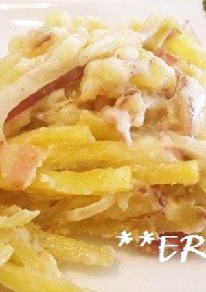 さつまいもとベーコンのチーズ焼き～♪♪-レシピのメイン写真
