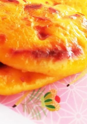 離乳食:やわらか南瓜ヨーグルトパンケーキ-レシピのメイン写真