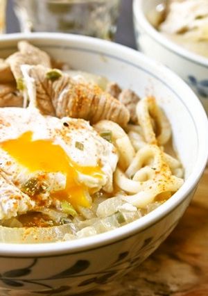 冷え性さんお勧め♪温か生姜味噌込みうどん-レシピのメイン写真