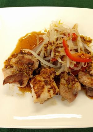 チキンのハニーマスタードがけ（透析食）-レシピのメイン写真