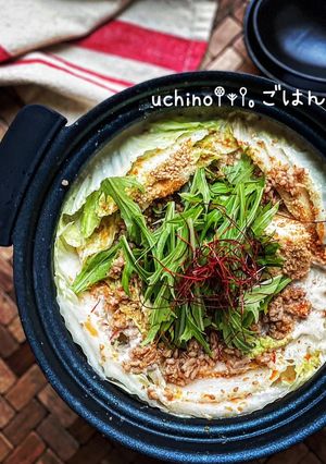 簡単☆白菜たっぷり☆豆乳坦々鍋☆-レシピのメイン写真