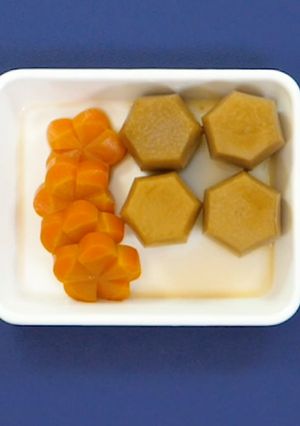 【簡単ミニおせち】梅にんじんと里芋六方-レシピのメイン写真