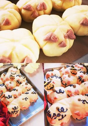 ハロウィンちぎりパン-レシピのメイン写真