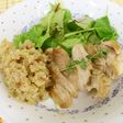 若鶏のソテーアーモンドソースかけ