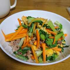 A picture of チンゲン菜の中華炒め.