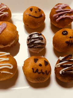 ハロウィン*もちもち一口ドーナツ-レシピのメイン写真