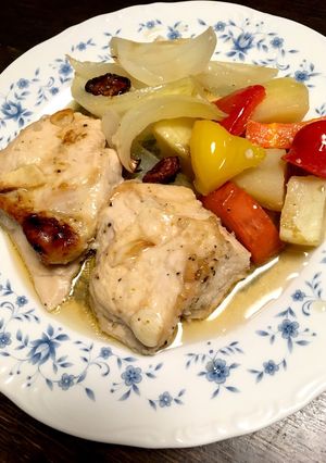鶏胸肉塩麹サラダチキンオーブン焼き！-レシピのメイン写真