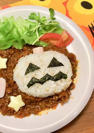 ハロウィン ドライカレー-レシピのメイン写真