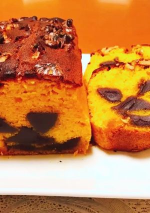 かぼちゃのハロウィン風パウンドケーキ♡-レシピのメイン写真