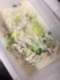 鶏胸肉と白菜のクリーム煮!-レシピのメイン写真