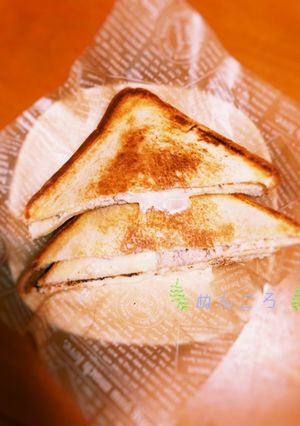 フライパンとお皿でホットサンド♪-レシピのメイン写真