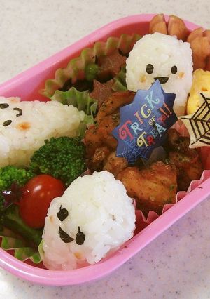 幼稚園　お弁当　ハロウィン（おにぎり）-レシピのメイン写真