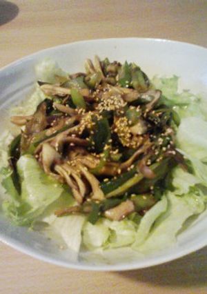 ねぎと舞茸のホットサラダ-レシピのメイン写真