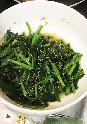 ホウレンソウの胡麻和え-レシピのメイン写真