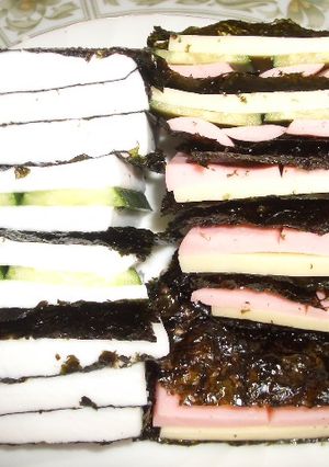 超お手軽おつまみ♪ハムとチーズの磯部巻き-レシピのメイン写真