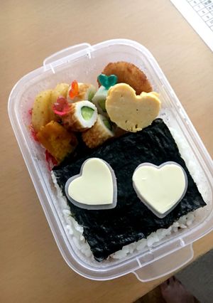 ハートのり弁-レシピのメイン写真