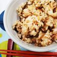 日常の非常食。干しえびと塩昆布ご飯