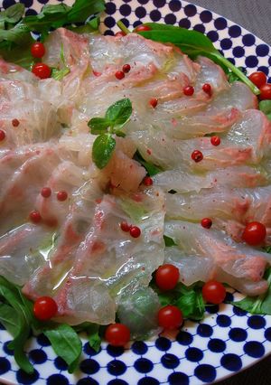 白身魚のカルパッチョ◇ミント風味-レシピのメイン写真