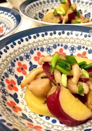 さつま芋としめじとソーセージ炒め-レシピのメイン写真