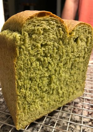 ベビーケールの食パン(ほうれん草でも)-レシピのメイン写真