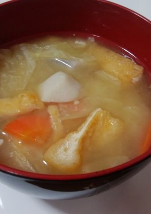 里芋ときゃべつの味噌汁-レシピのメイン写真