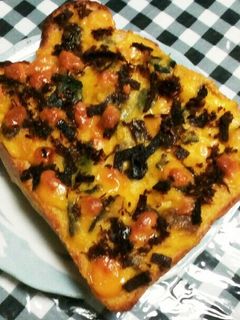 朝食におかか昆布の南瓜チーズトースト★-レシピのメイン写真