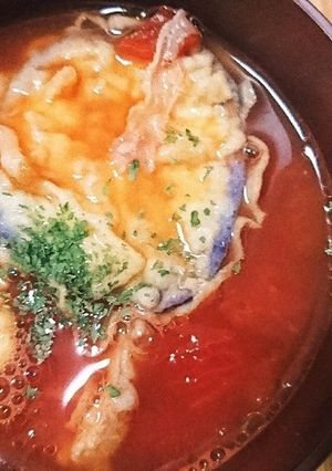 天ぷらのトマトスープ-レシピのメイン写真