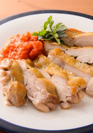 チキンソテーのフレッシュトマトソース-レシピのメイン写真