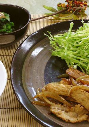 豚肉のカレーしょうが焼き（健康食）-レシピのメイン写真