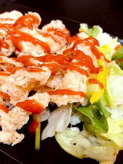 鶏皮からあげチリソースがけ-レシピのメイン写真