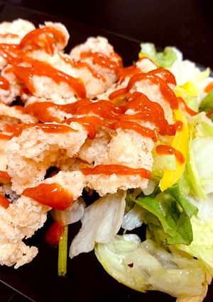 鶏皮からあげチリソースがけ-レシピのメイン写真