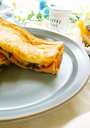 昆布入りクロックムッシュ風-レシピのメイン写真