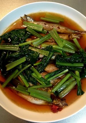 ししゃもと小松菜の焼きびたし-レシピのメイン写真