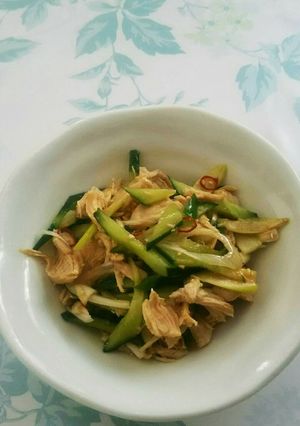 鶏ささみときゅうりと長ネギの中華風サラダ-レシピのメイン写真