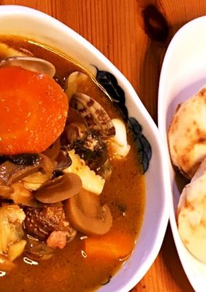 トムヤムクンスープで簡単シーフードカレー-レシピのメイン写真