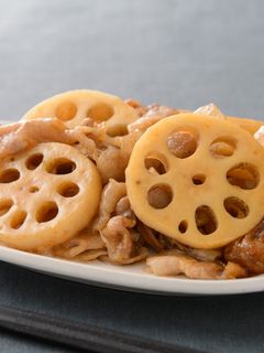 豚バラとれんこんの甘酢炒め-レシピのメイン写真