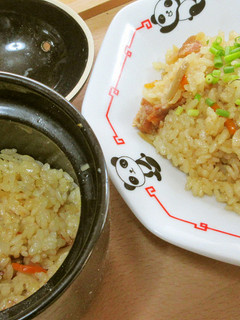 ダイソー炊飯マグで中華風炊き込みご飯♪-レシピのメイン写真