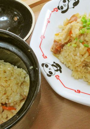 ダイソー炊飯マグで中華風炊き込みご飯♪-レシピのメイン写真