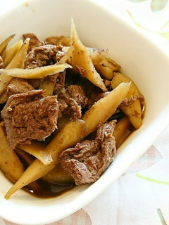 馬肉とゴボウの甘辛煮-レシピのメイン写真