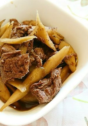 馬肉とゴボウの甘辛煮-レシピのメイン写真