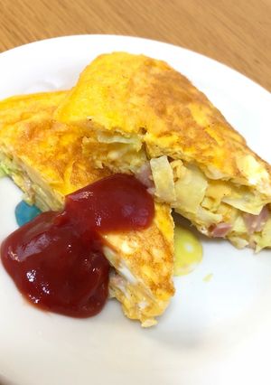 【簡単】チーズオムレツ【朝ごはんにも◎】-レシピのメイン写真