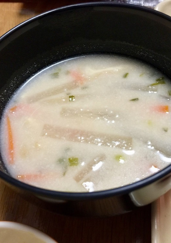 京風♡根菜の粕汁-レシピのメイン写真