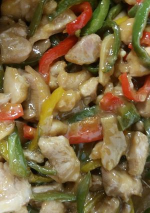 パプリカと鶏の炒め物-レシピのメイン写真