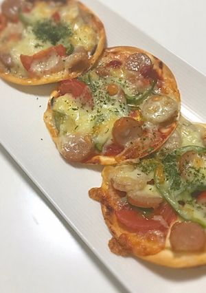 餃子の皮でプチピザ-レシピのメイン写真