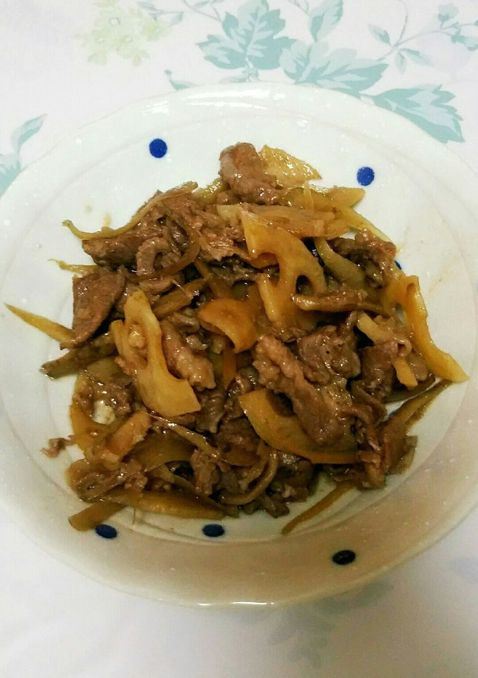 牛肉とれんこんとごぼうのしぐれ煮-レシピのメイン写真