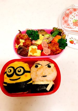 ミニオン、怪盗グルーのキモカワ弁当！！-レシピのメイン写真