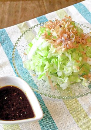 レタサイ*簡単シンプル*生姜醤油サラダ-レシピのメイン写真